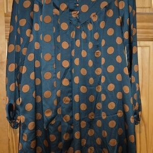 Polka Dot Long Sleeve Dress
